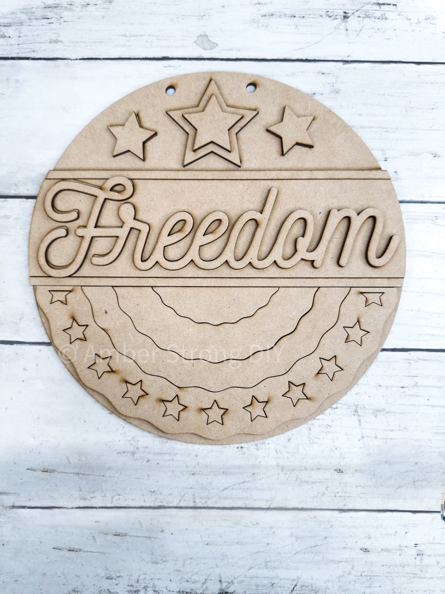 Rusty Freedom Sign 9 in round Freedom Sign DIY Kit – The Makers Map - DIY with Amber