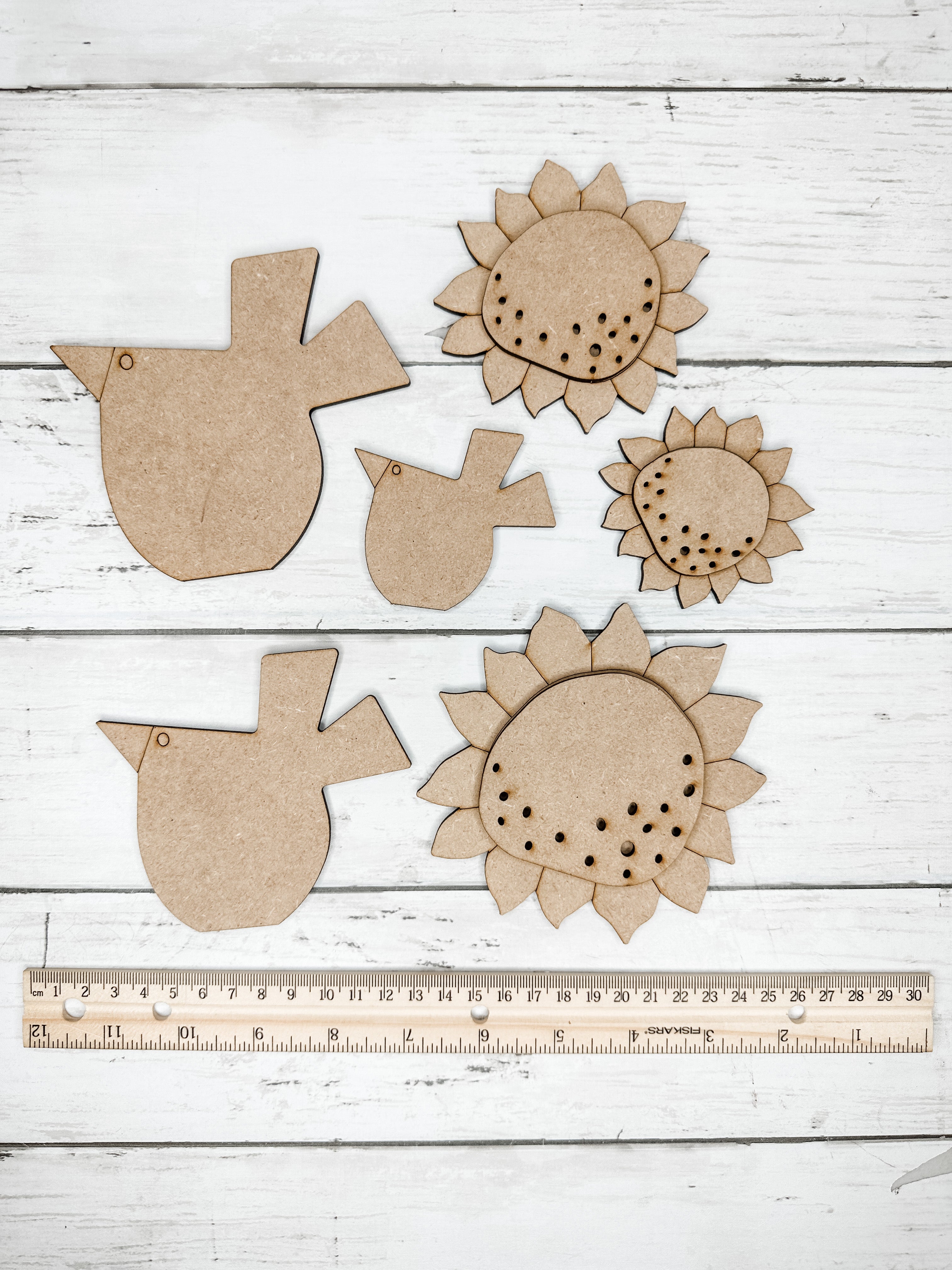 Birds and Sunflower Cut outs DIY Kit – The Makers Map - DIY with Amber