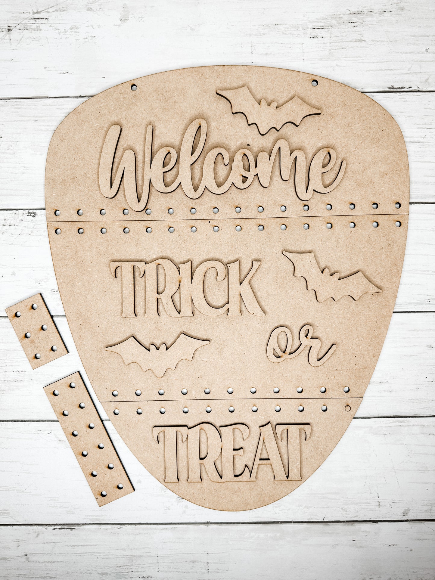 Candy Corn Stitch Welcome Door Hanger Sign DIY Kit