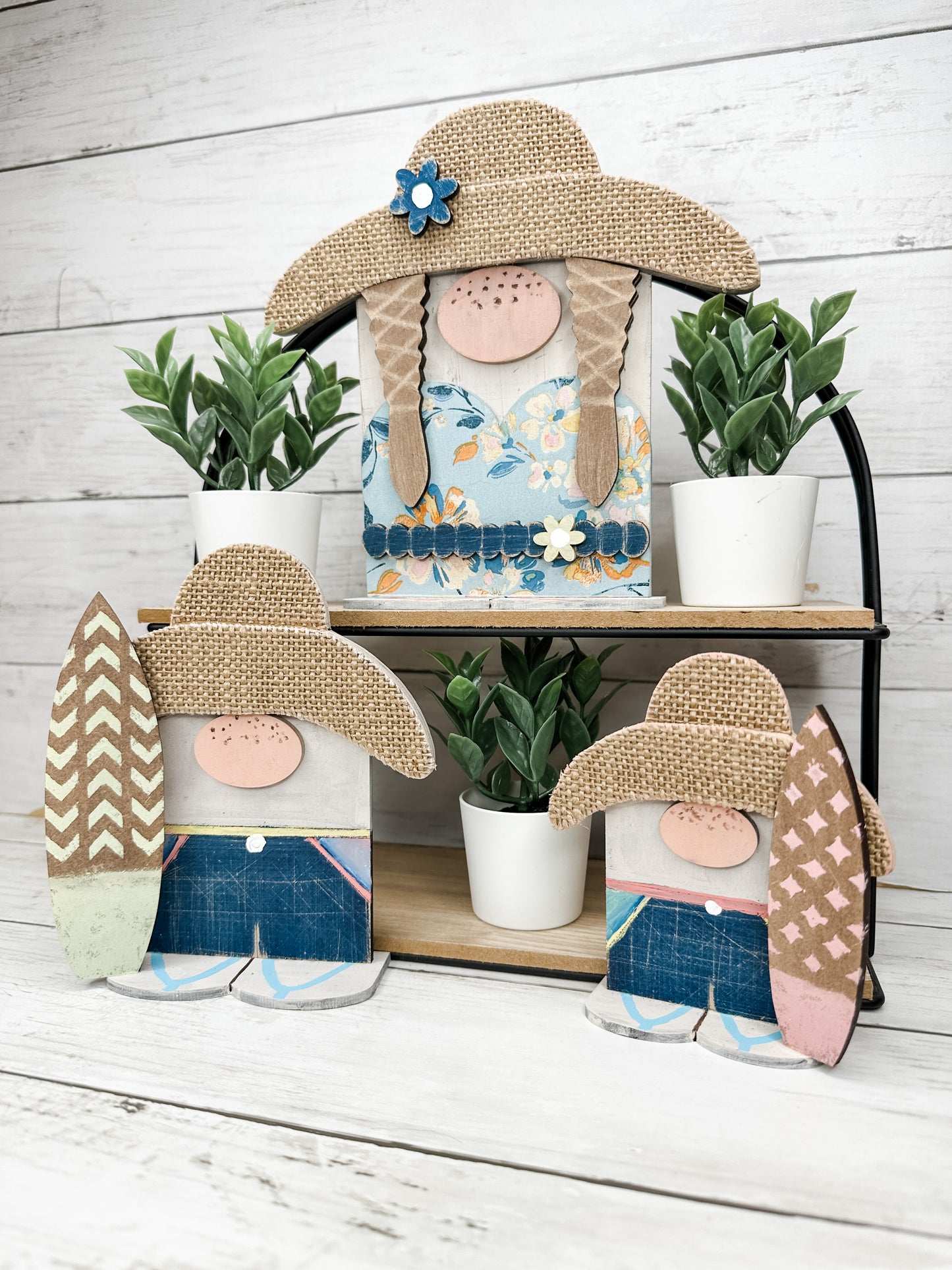 3 Standing Summer Gnomes DIY Kit