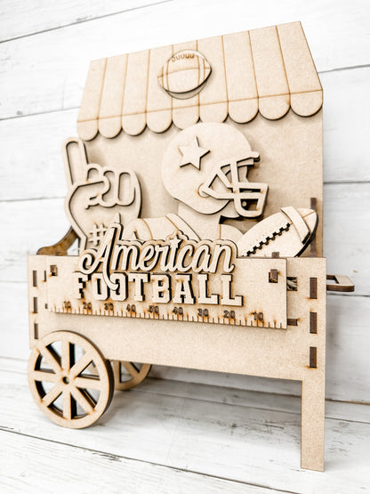 American Football Insert for Interchangeable bases DIY Craft Kit