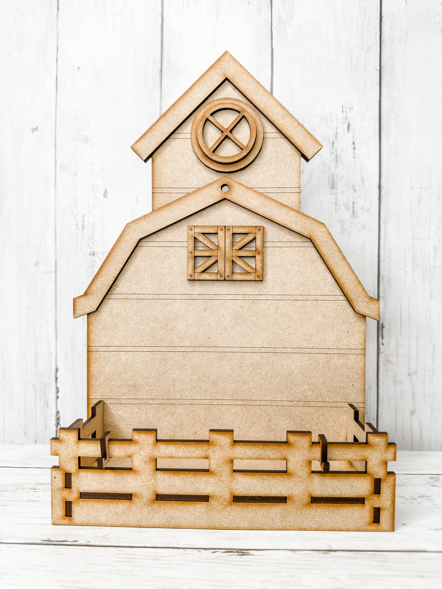 Barn Base for Interchangeable inserts DIY Craft Kit