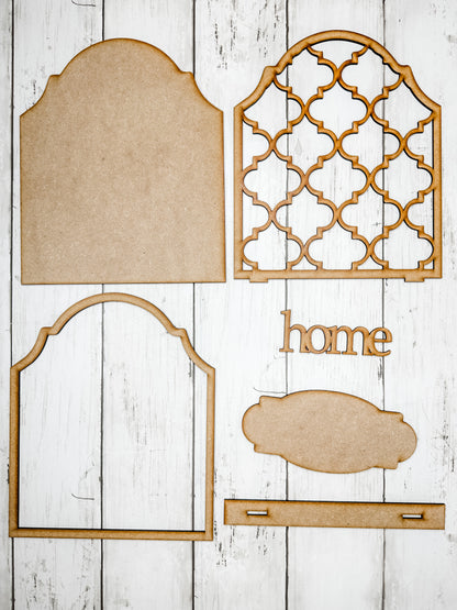 Fancy Lattice Home Sign DIY Kit