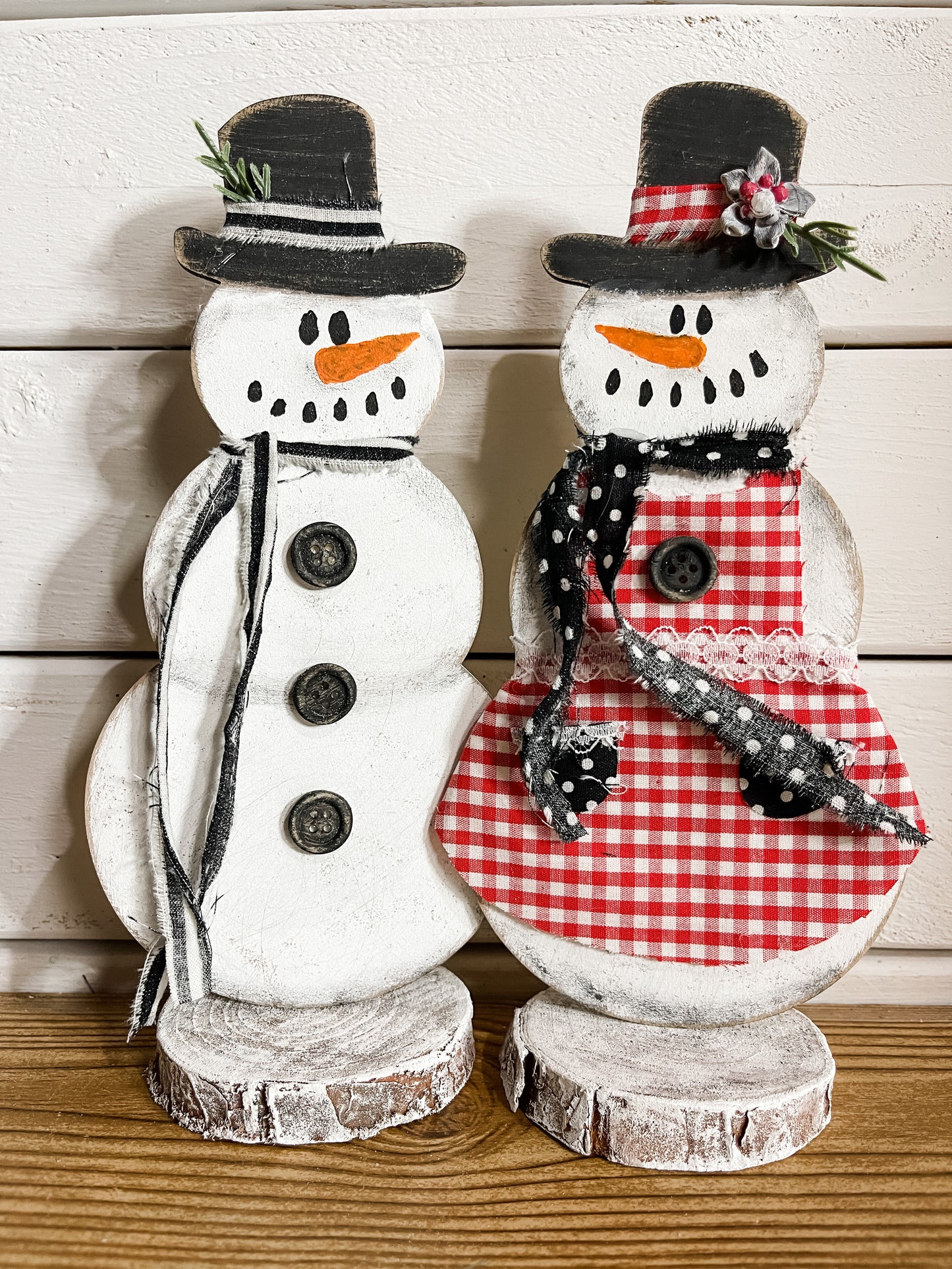 Snowman Couple Cut Outs DIY Kit
