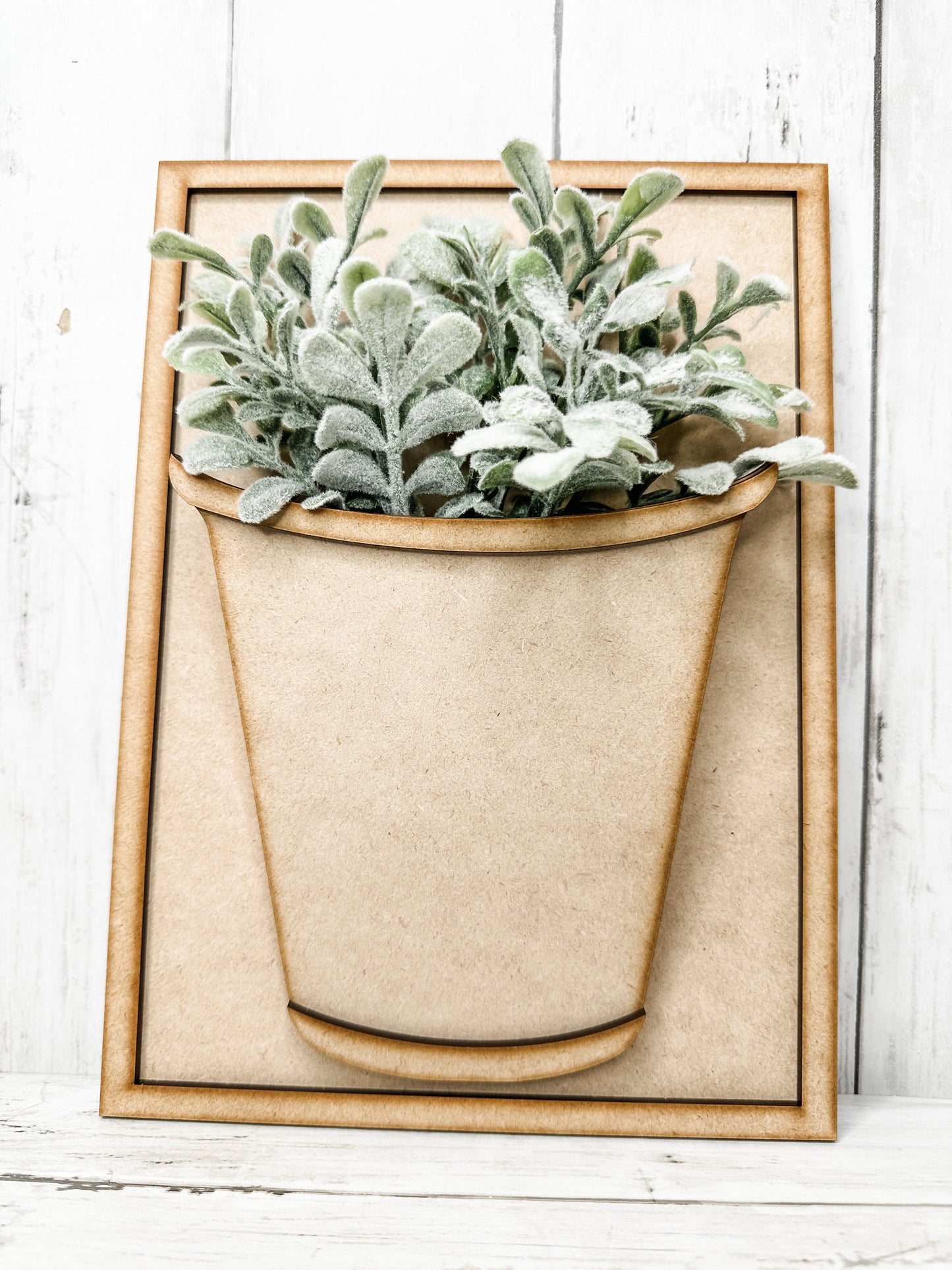 3D Flower Pot bucket Sign DIY Kit (single)