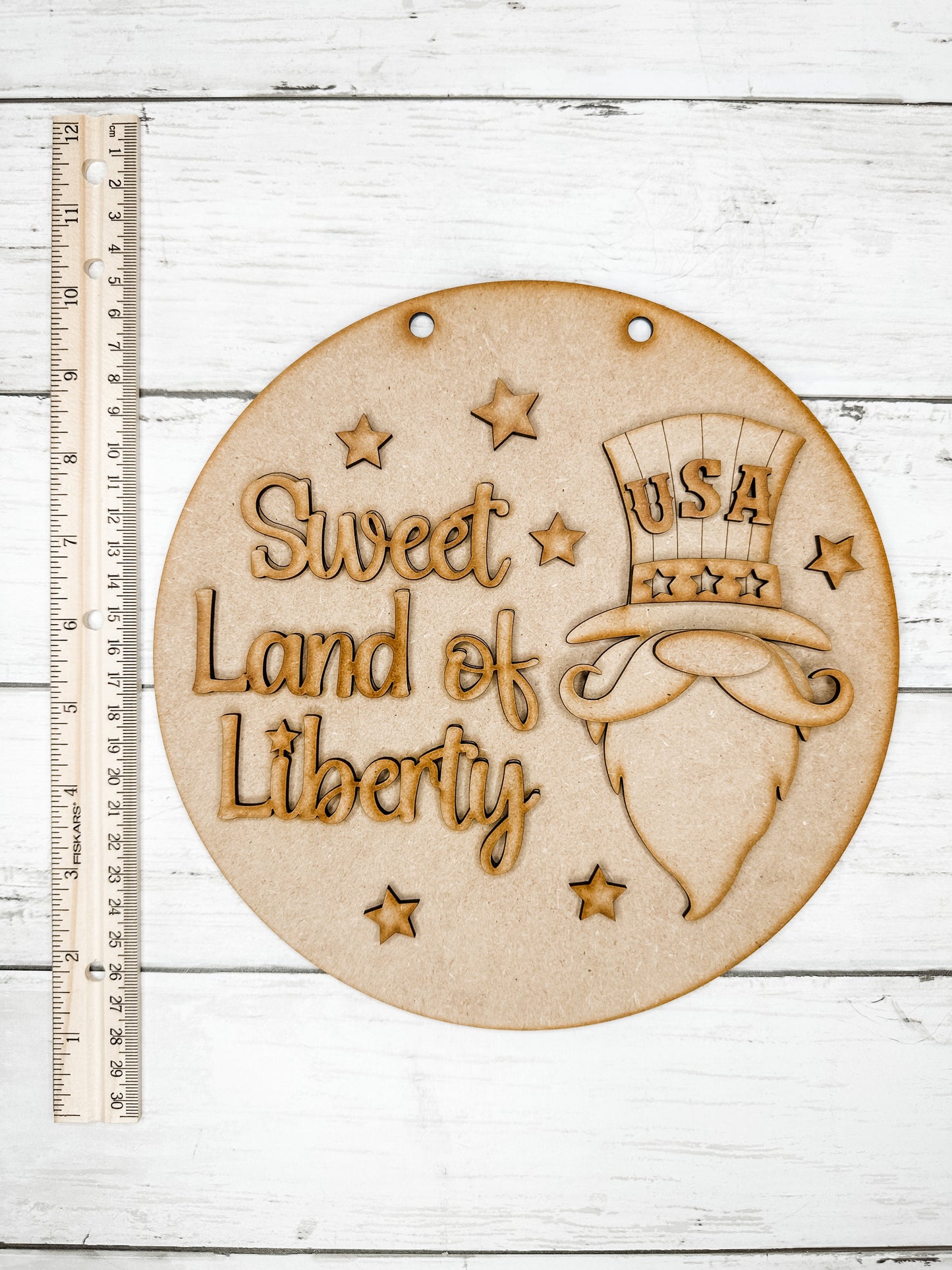9 in round Sweet Land of Liberty Gnome DIY Kit