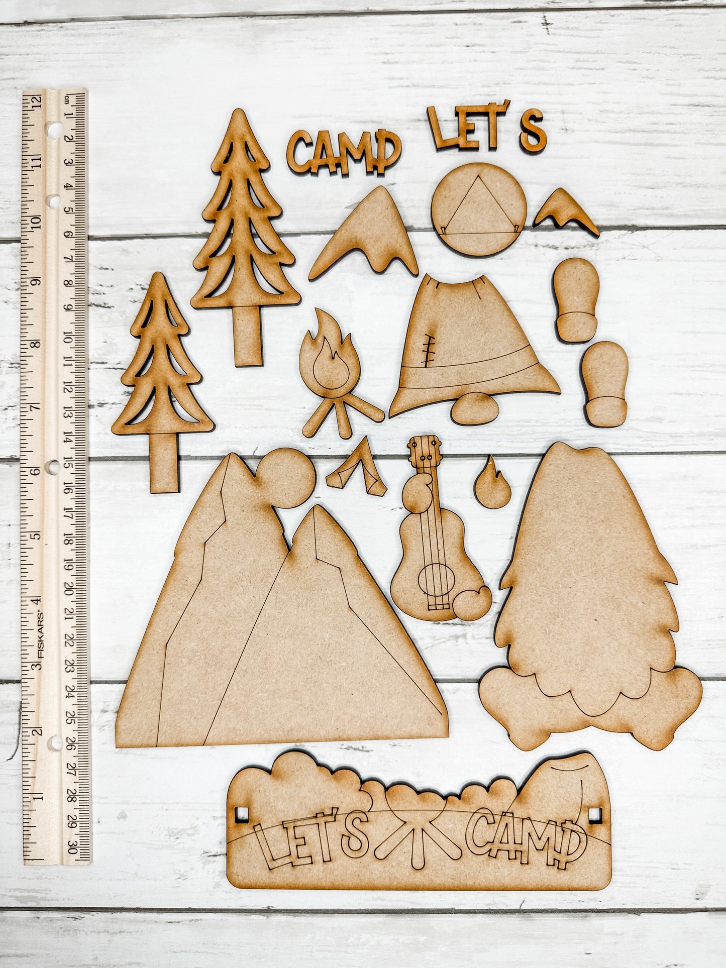 Happy Camper Insert for Interchangeable bases DIY Craft Kit
