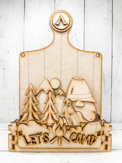 Happy Camper Insert for Interchangeable bases DIY Craft Kit