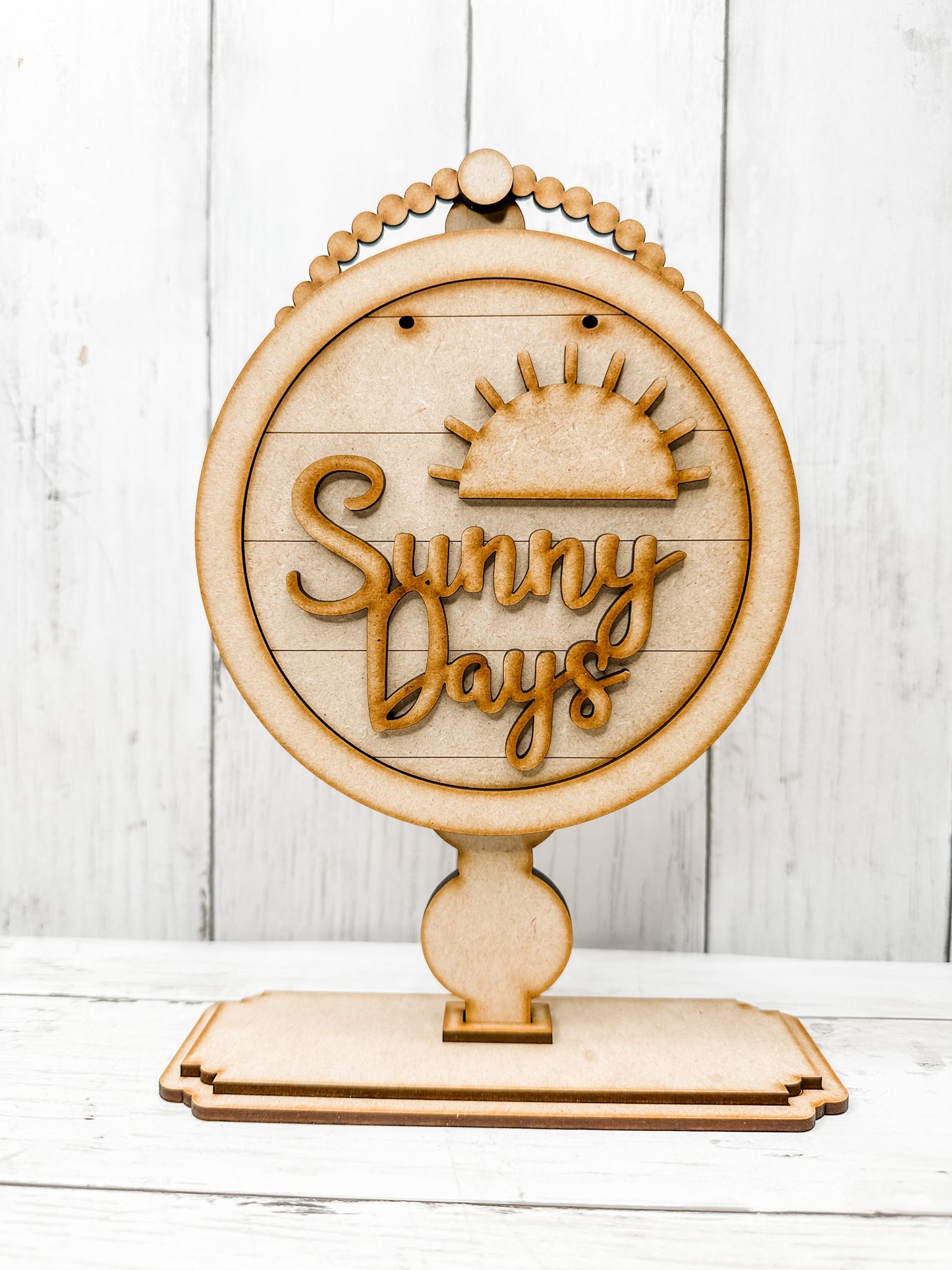 Decorative 5 in Round Sign Stand DIY Kit