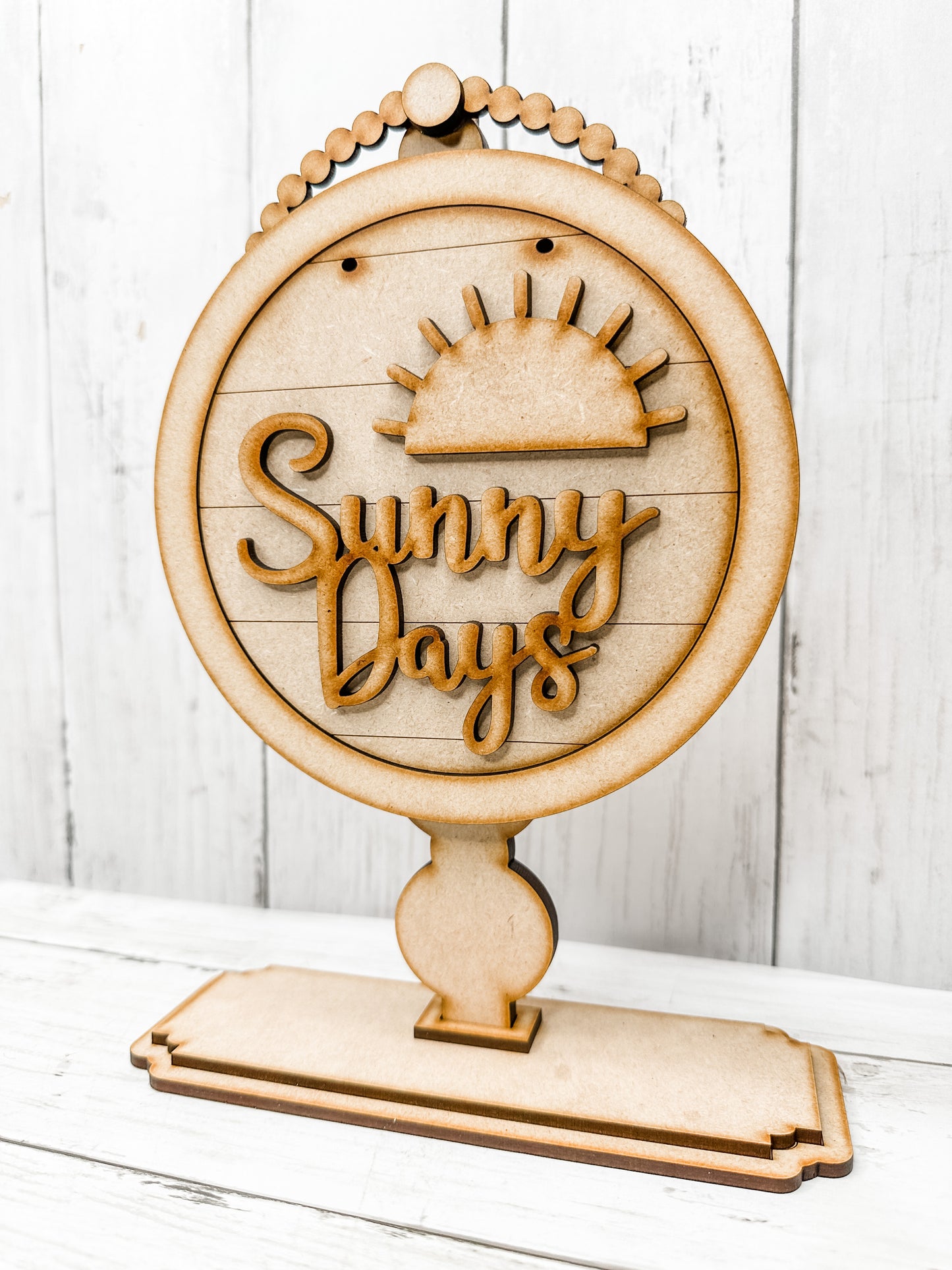 Decorative 5 in Round Sign Stand DIY Kit