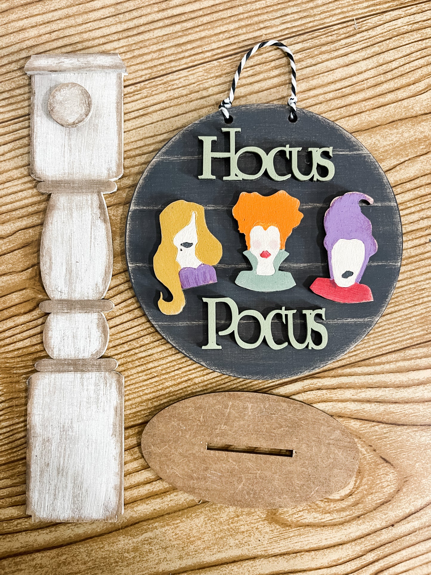 Hocus Pocus 5 in round Sign DIY Kit