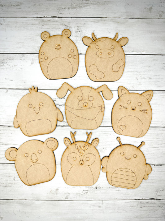 Set of 8 Squishmellow cut outs Pack 1