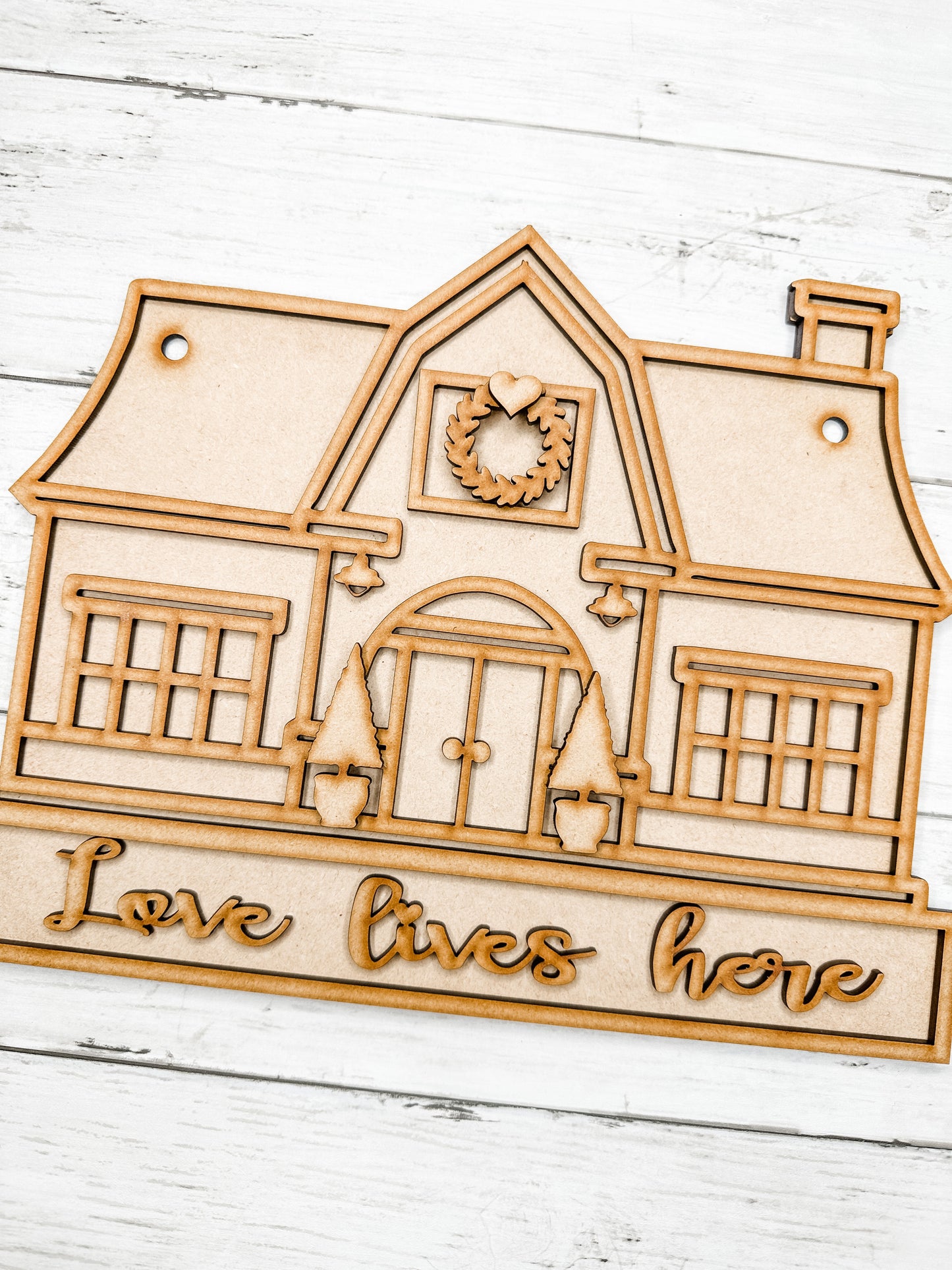 Love Lives Here House Sign DIY Kit