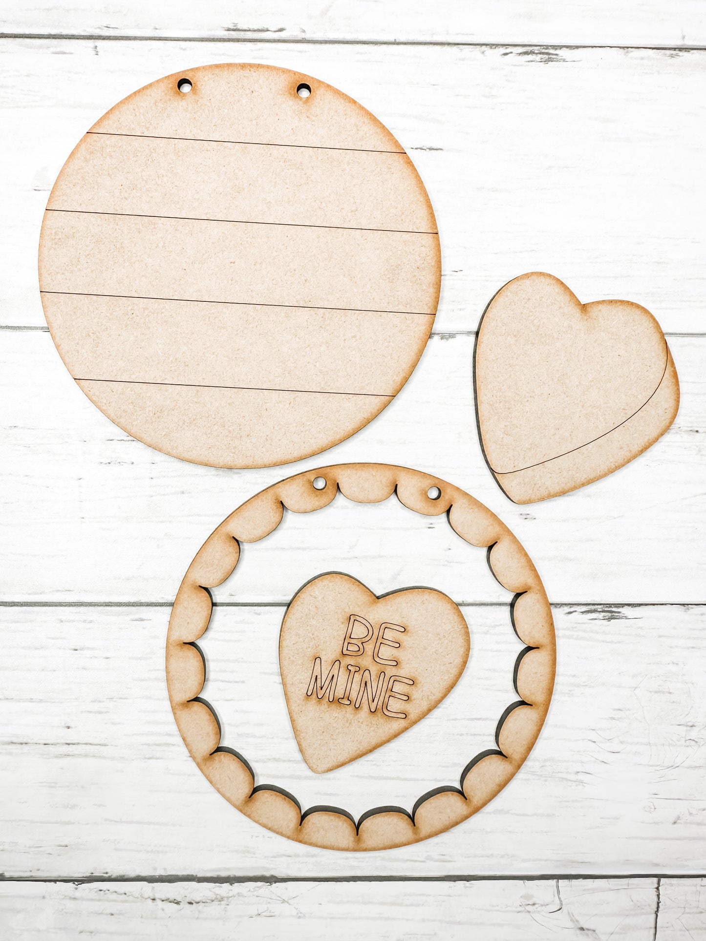 Be Mine 5 in round sign and Stand DIY Kit