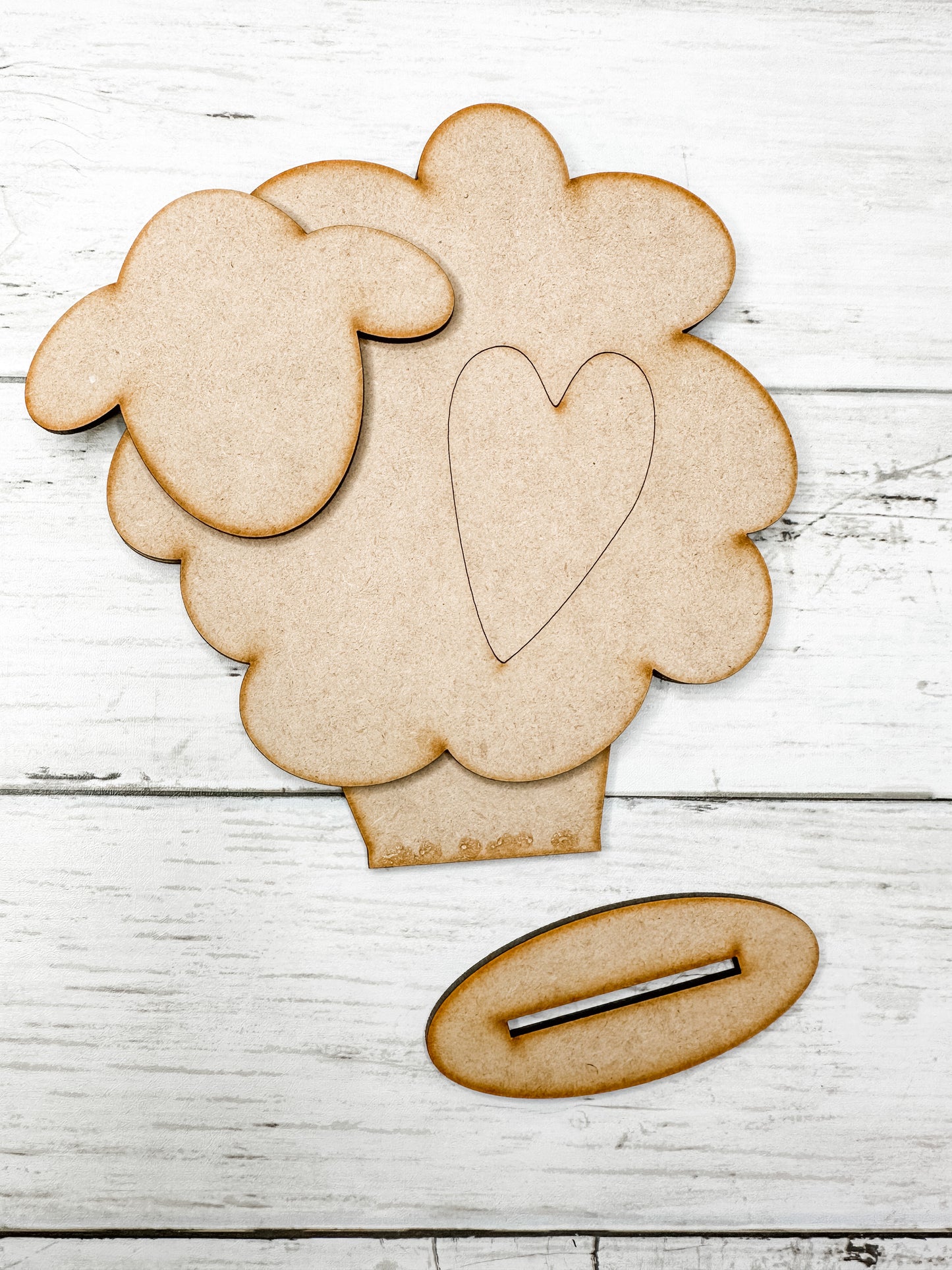 Sheep with Heart Cut Out DIY Kit