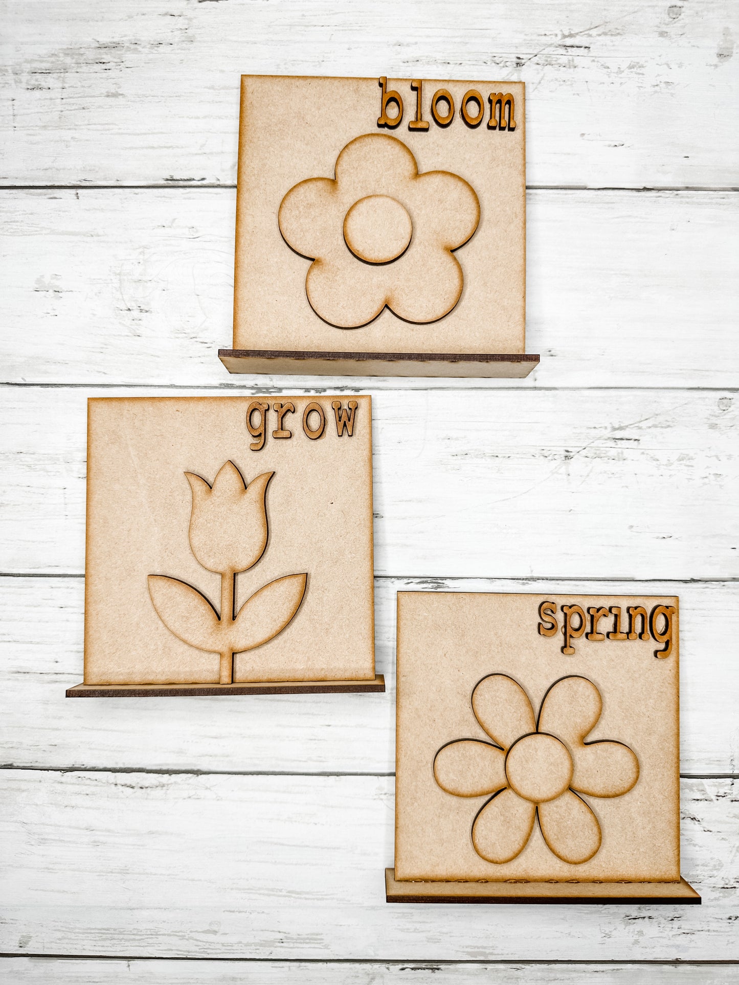 Flower Blocks Sign DIY Kit