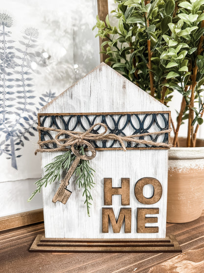 Home House with key Sign DIY Kit