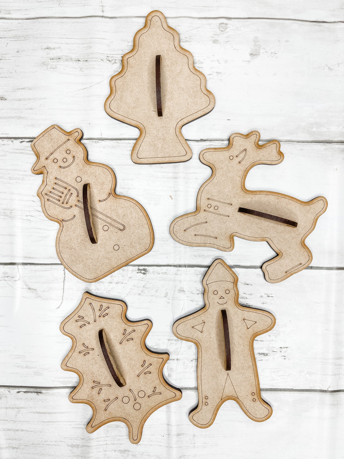 Set of 5 Christmas Cookie Cutters DIY Kit