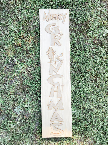 Merry Gr-i-nchmas Porch Sign Add on Pieces DIY Kit