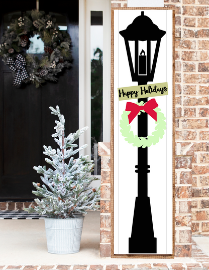 Happy Holidays Light Post Porch Sign Add on Pieces DIY Kit