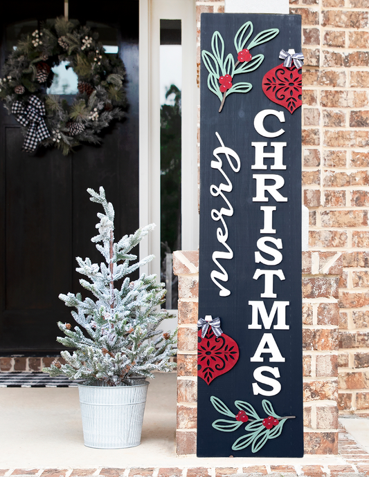 Merry Christmas Porch Leaner Sign Add on Pieces DIY Kit
