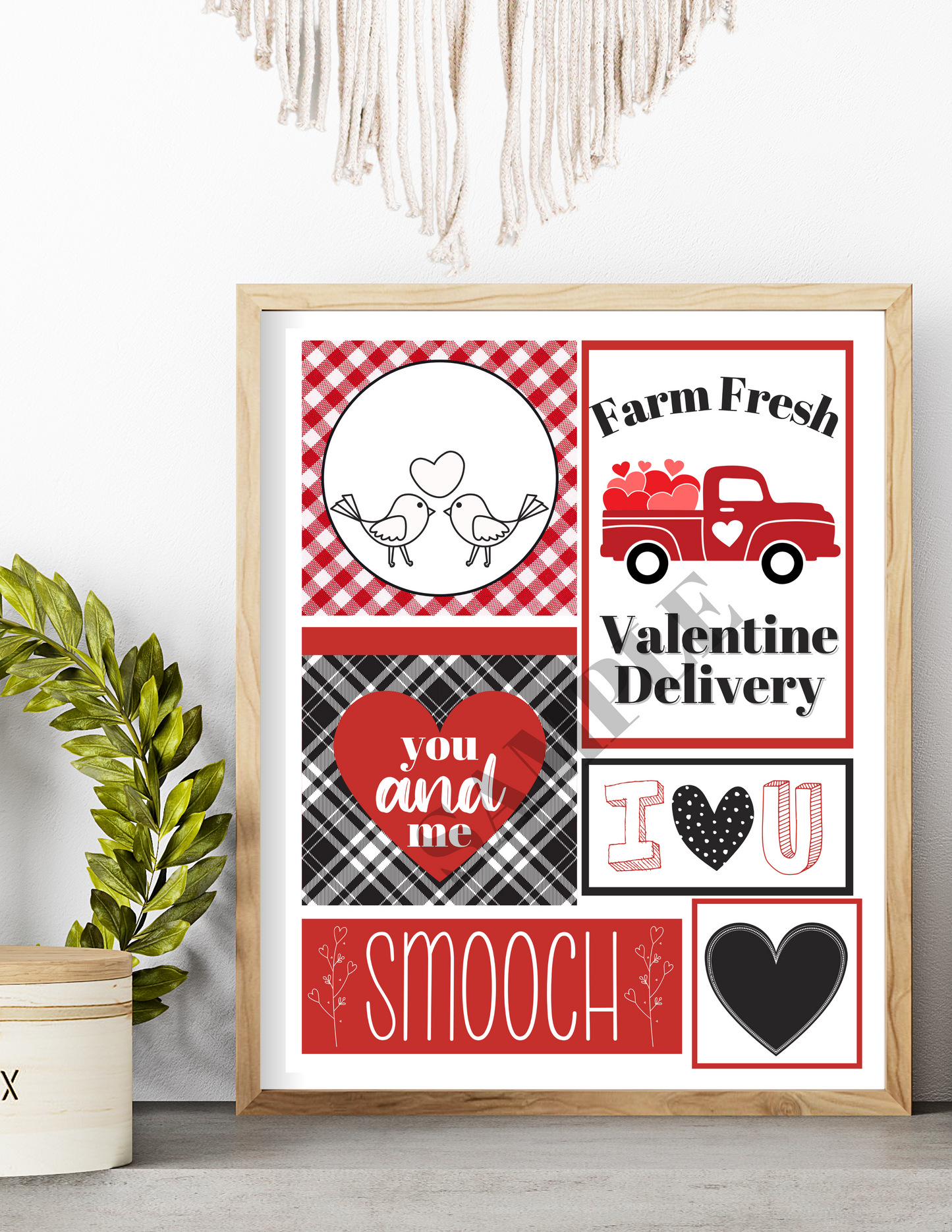 Mini Valentine's Day Tiered Tray Printable Sheet
