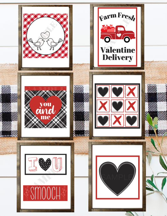 7 Valentine's Day Mix and Match Printables Set 2022