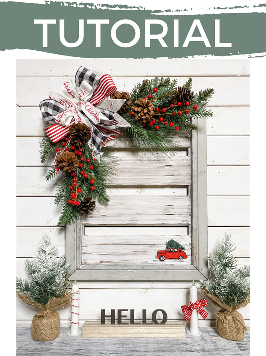 Tutorial: Farmhouse Christmas Frame