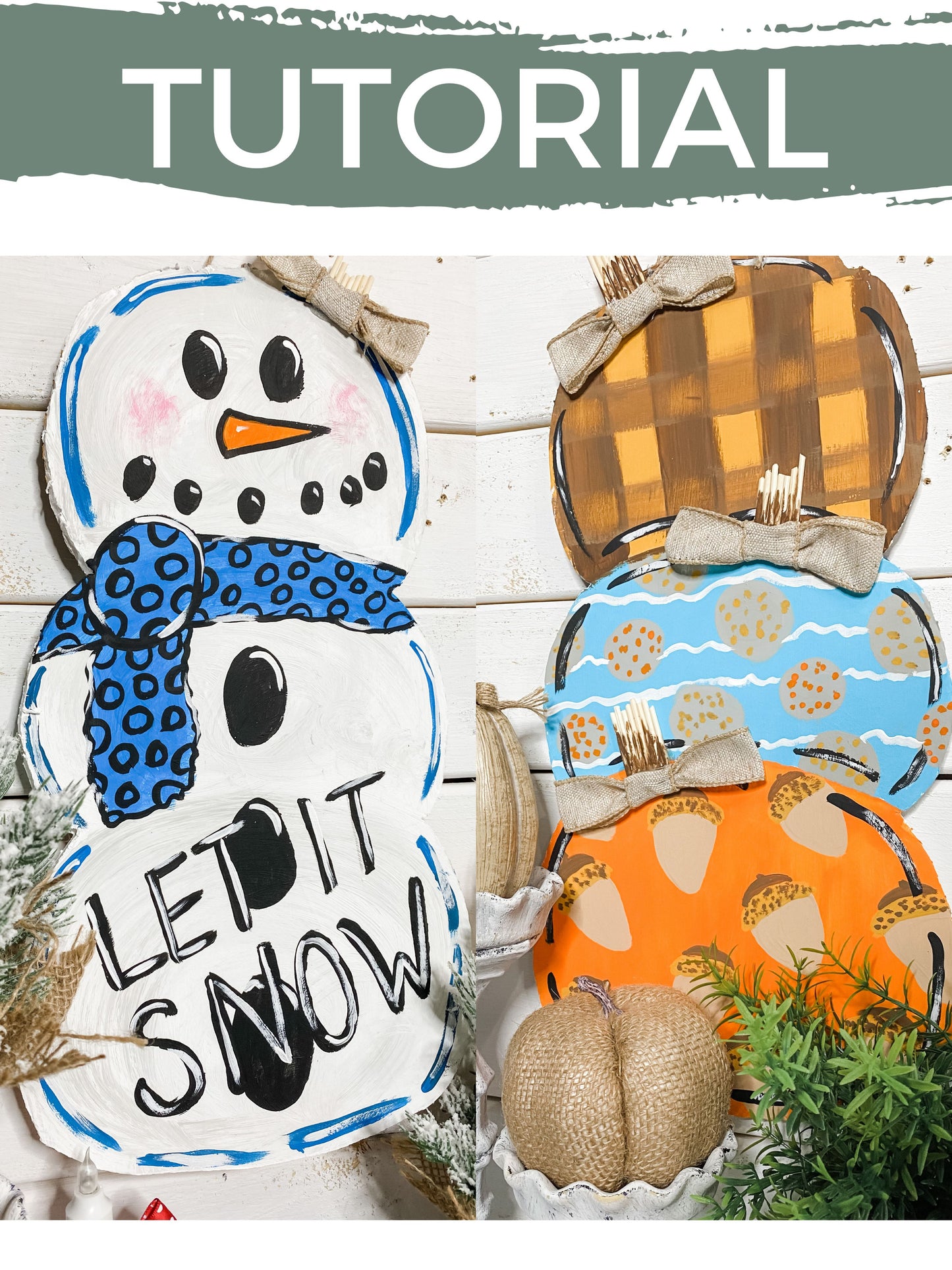 Tutorial: Reversible Snowman/Pumpkins