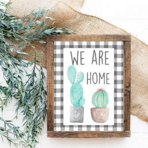 We are Home Cactus Printable