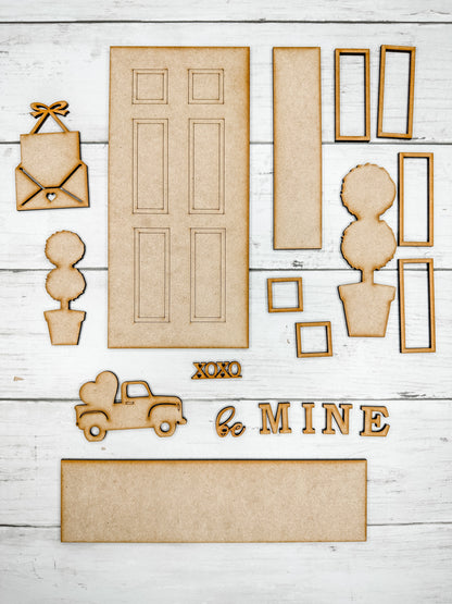 Valentine's Day Mini Door Porch DIY Kit
