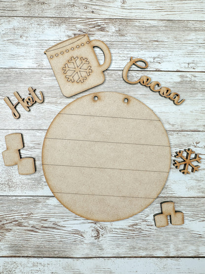 Hot Cocoa 5 in Round DIY Kit