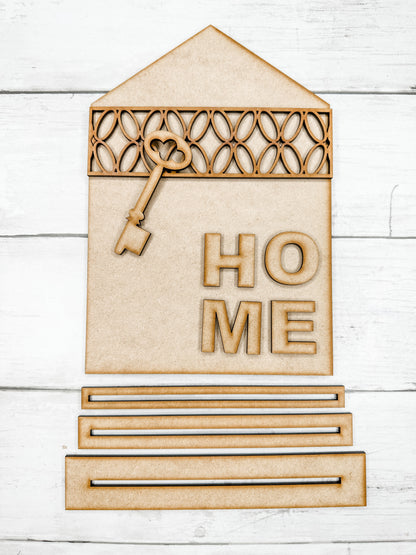 Home House with key Sign DIY Kit