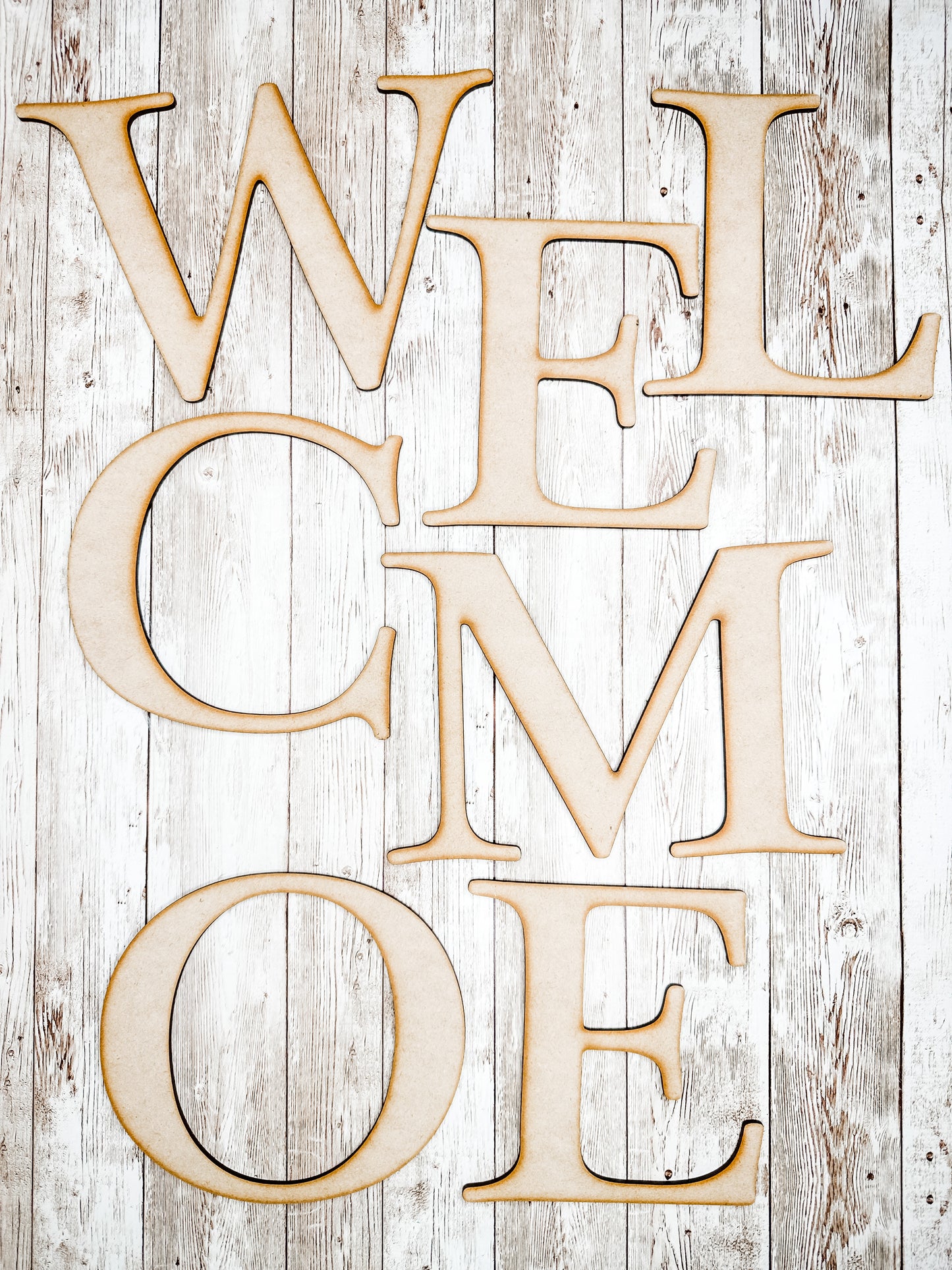 Welcome LETTERS Porch Sign Add on Pieces DIY Kit