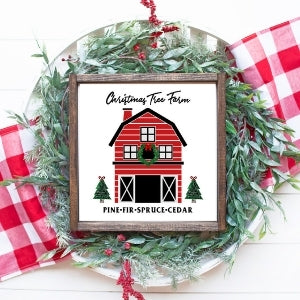 Square Christmas Tree Farm Barn Download